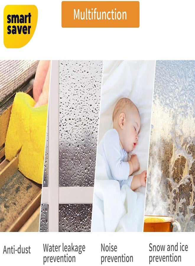 سمارت سيفر شريط مانع للتسرب من المطاط الرغوي على شكل حرف D (أبيض) من سمارت سيفر، على شكل حرف D، للأبواب والنوافذ، بطول 5 أمتار (2 × 2.5 متر = 5 أمتار) - عبوة من قطعة واحدة - Image 5